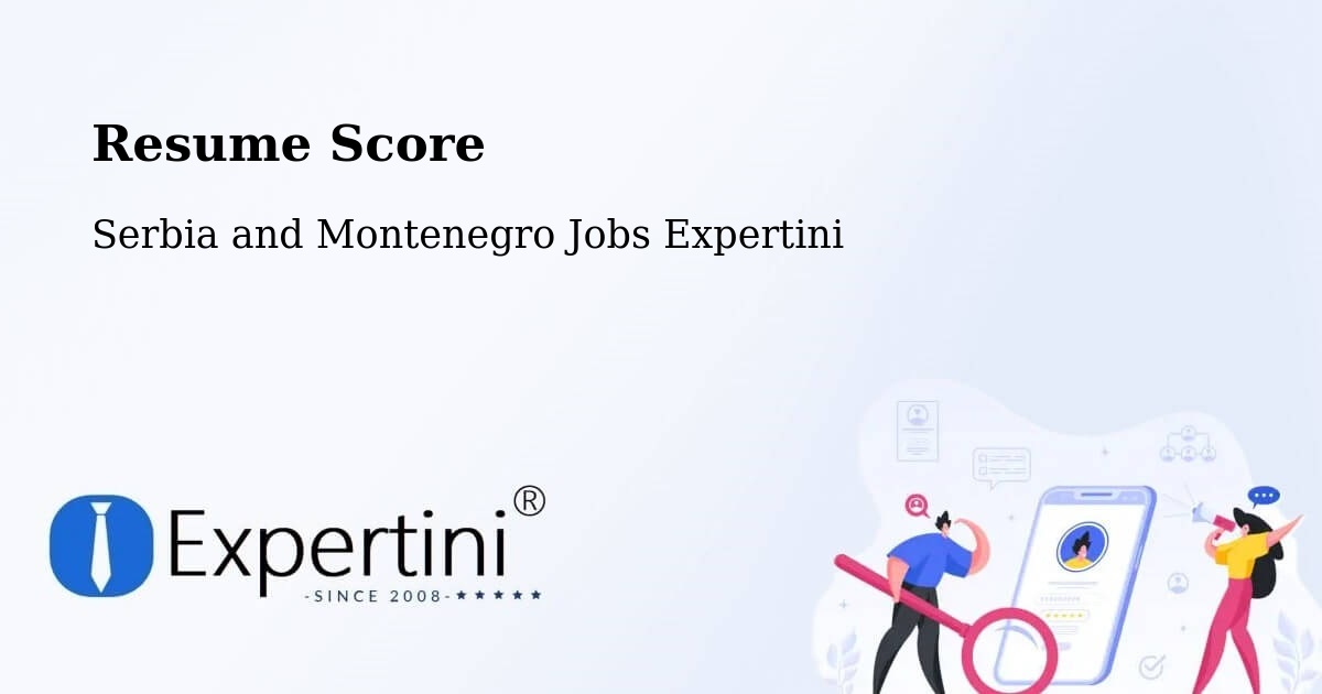 Resume Score & Job Description Match Tool – Mackenzie - Serbia and Montenegro Jobs Expertini